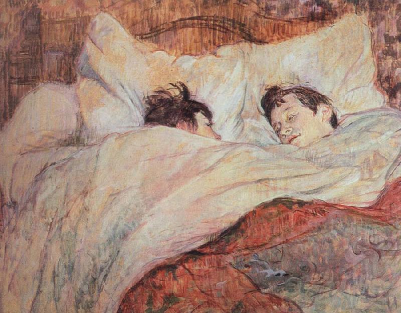 Henri de toulouse-lautrec the bed oil painting picture
